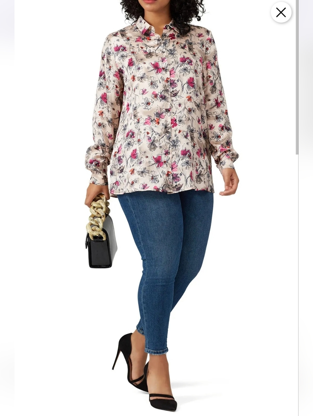 Marina Rinaldi Floral Bridget Top